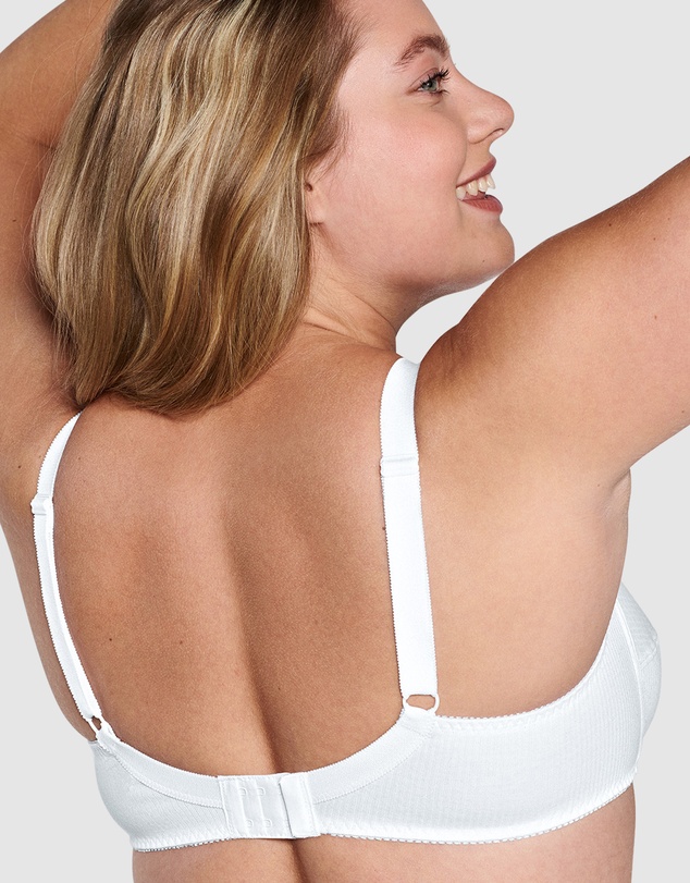 Naturana - Wirefree Ribbed Pure Cotton Bra
