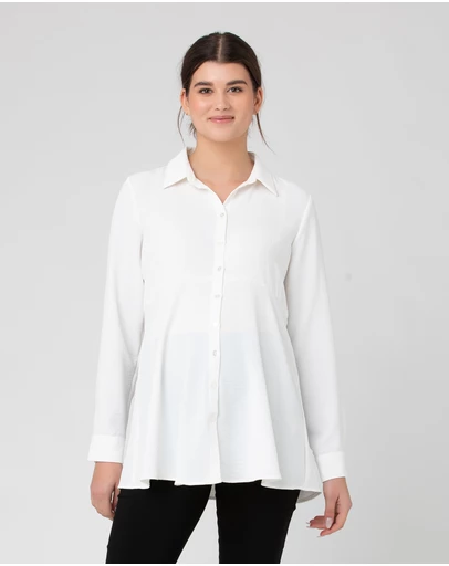Ripe Maternity - Tina Peplum Shirt