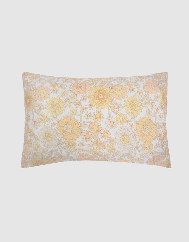 Bambury - Daphne Retro  Floral Printed Cotton Quilt Cover Set - Reversible
