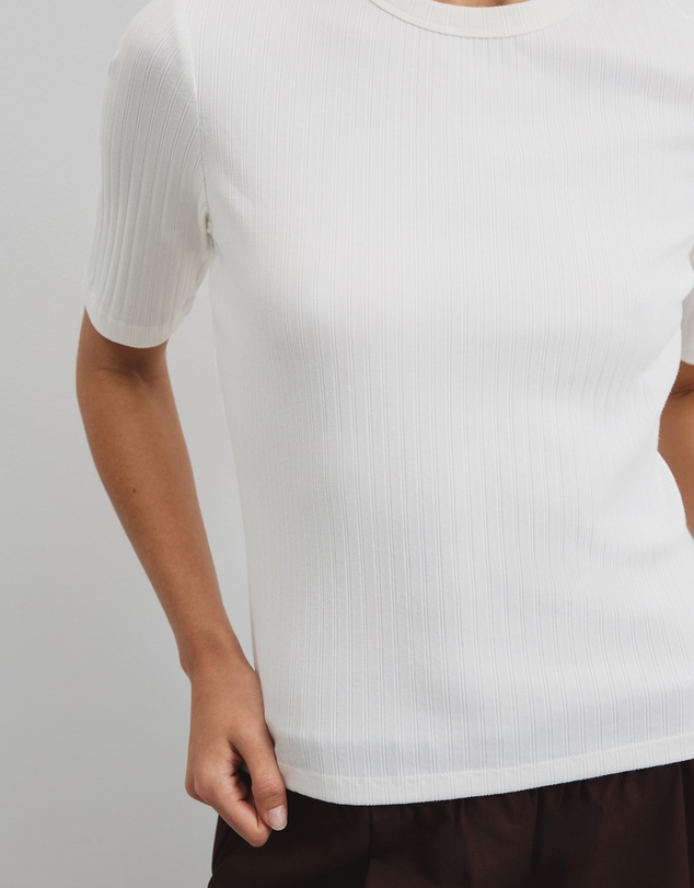 Country Road - Australian Cotton Blend Short Sleeve Fitted T-shirt