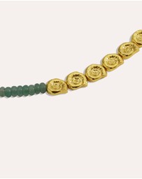 Ottoman Hands - Waterproof Emerald Beaded Necklace