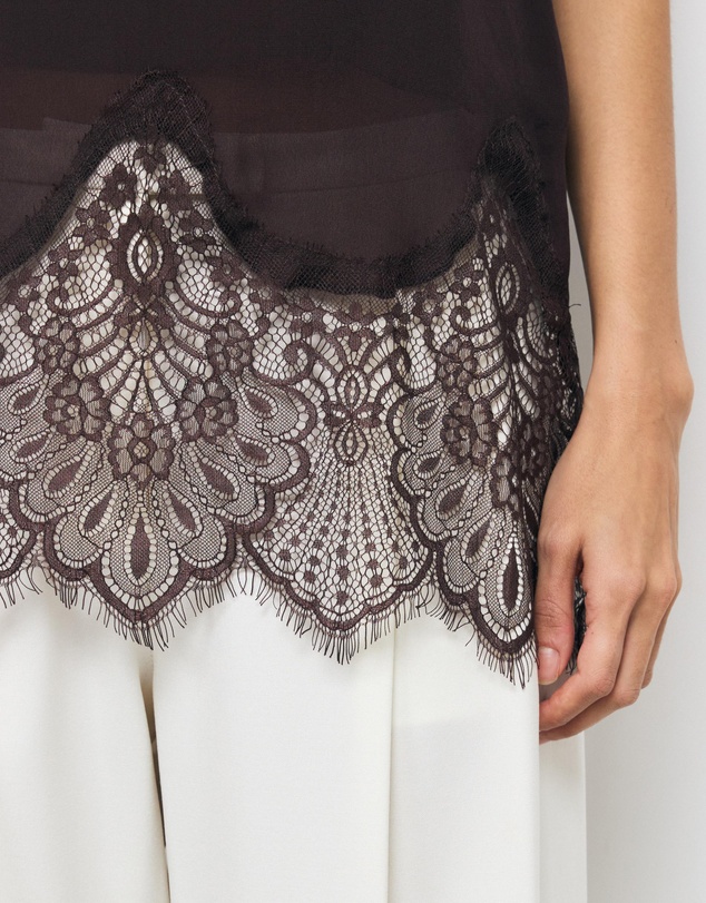 AERE - Alina Lace Trim Cami Top