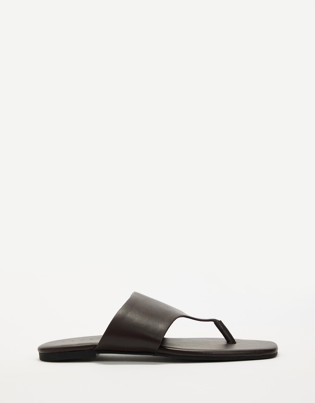 AERE - Delphine Leather Flip Flops - Women's