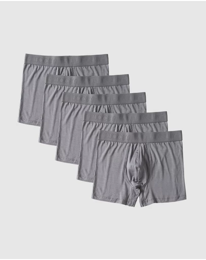 Boody - 5-Pack Mens Everyday Boxer Ash