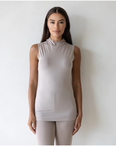 Mod Squad - Luxe Sleeveless Hooded Tank Base Layer