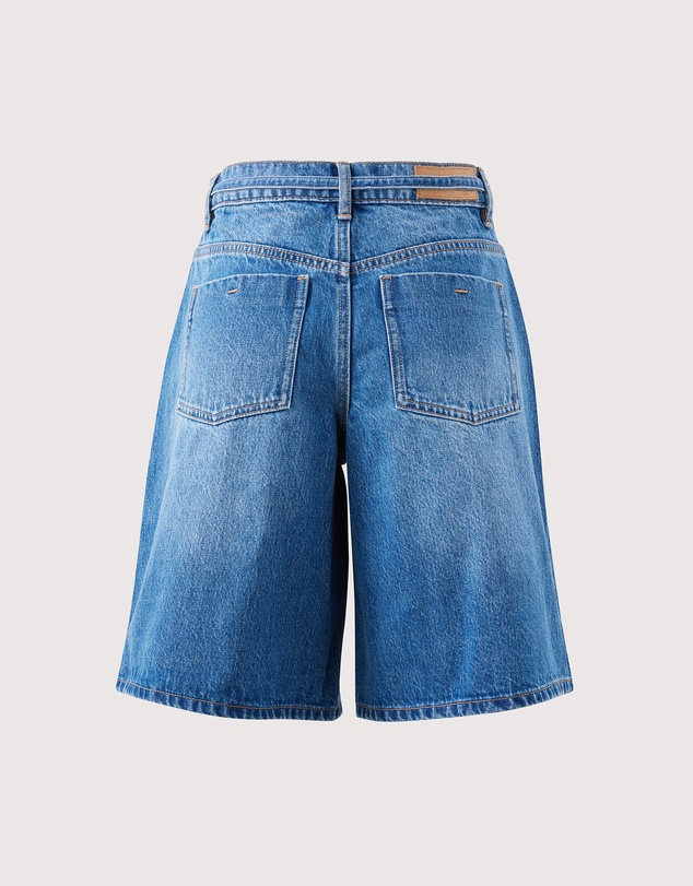Ceres Life - Olive Belted Denim Short