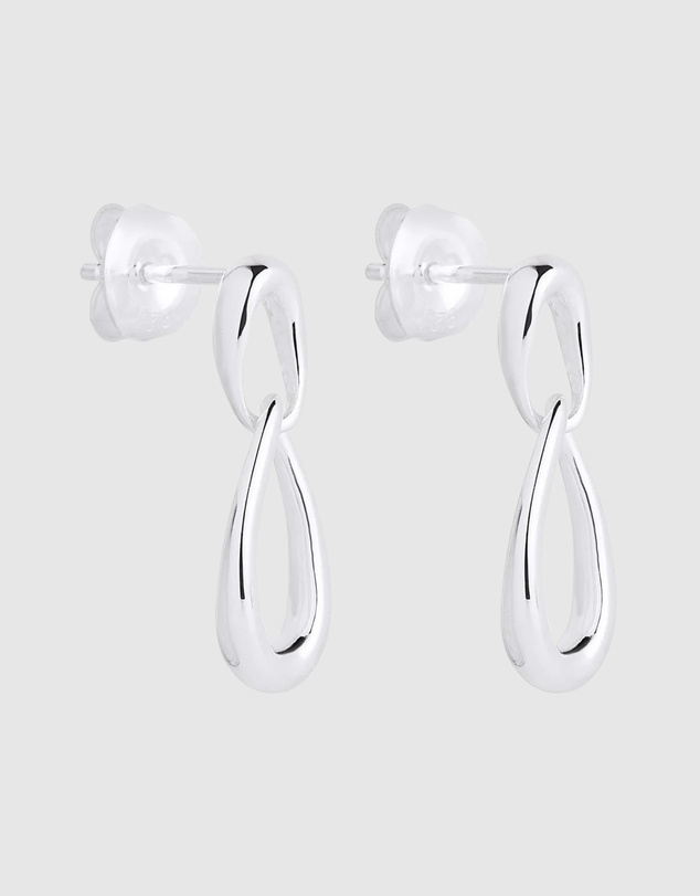Najo - Vivante Silver Petite Earrings