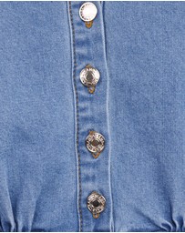 Petal & Pup - Leyton Mini Dress - Denim Chambray