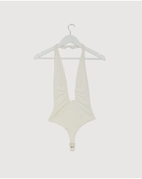 Revibe - Repaired MISHA Jennifer Cupro Bodysuit - AU 6