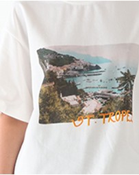 Lost in Lunar  - St Tropez Postcard Tee