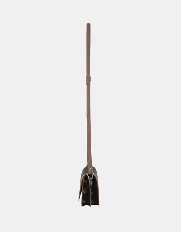 Pierre Cardin - Pierre Cardin Canvas Print/Leather Trim Flap Cross-Body Bag