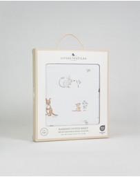 Living Textiles - Organic Bassinet Fitted Sheet - Australiana