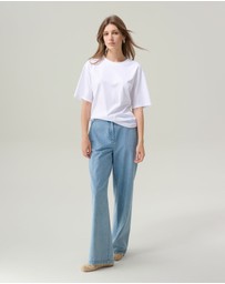IDA+S - Sylvia Silky White T-shirt