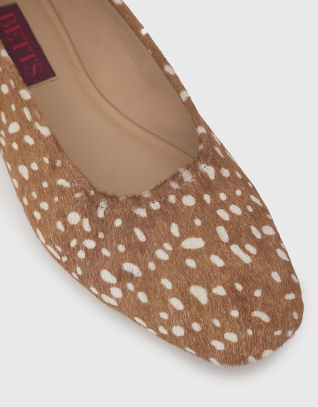 Betts - Cooper Leather Pony Hair Ballet Flats