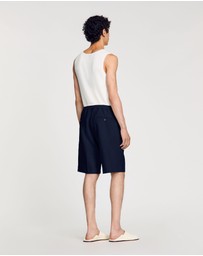 Sandro - Jersey Pli Shorts