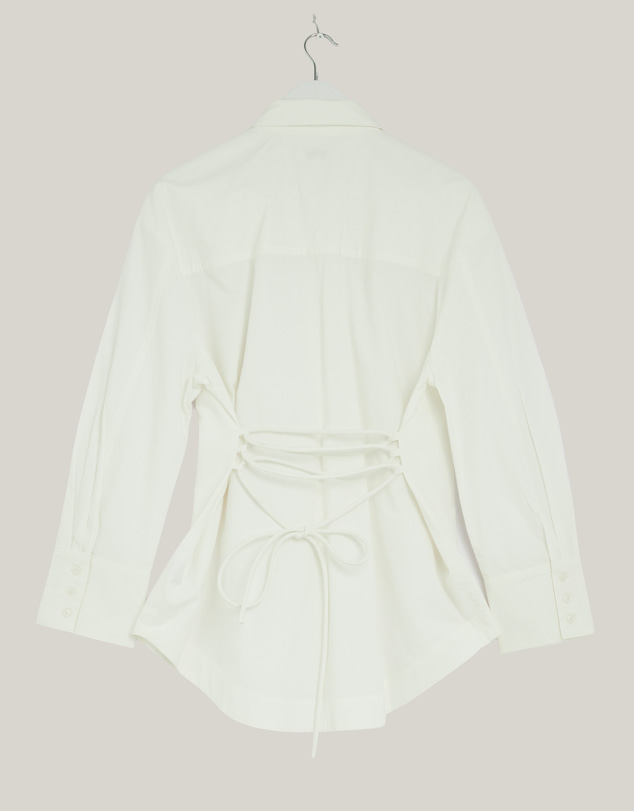 Revibe - Repaired AERE Fiora Cinched Waist Shirt - AU 10