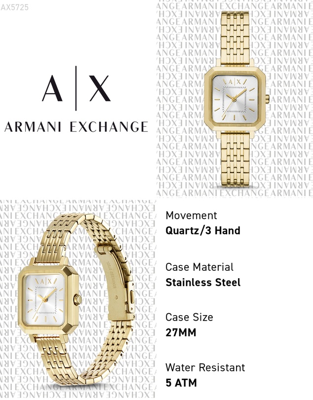 Armani Exchange - Gold Tone Analogue Watch