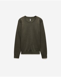 Calibre - Merino Wool Crew Neck Sweater Khaki