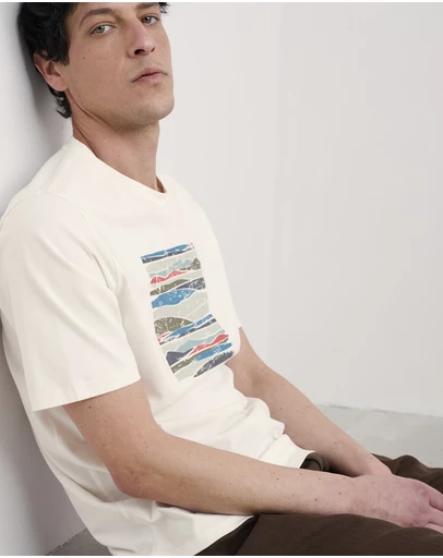 Seasalt - Seasalt Cornwall White Midwatch Organic Cotton T-Shirt