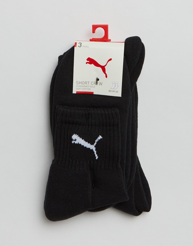 Puma - 3-Pack Puma Short Crew - Unisex