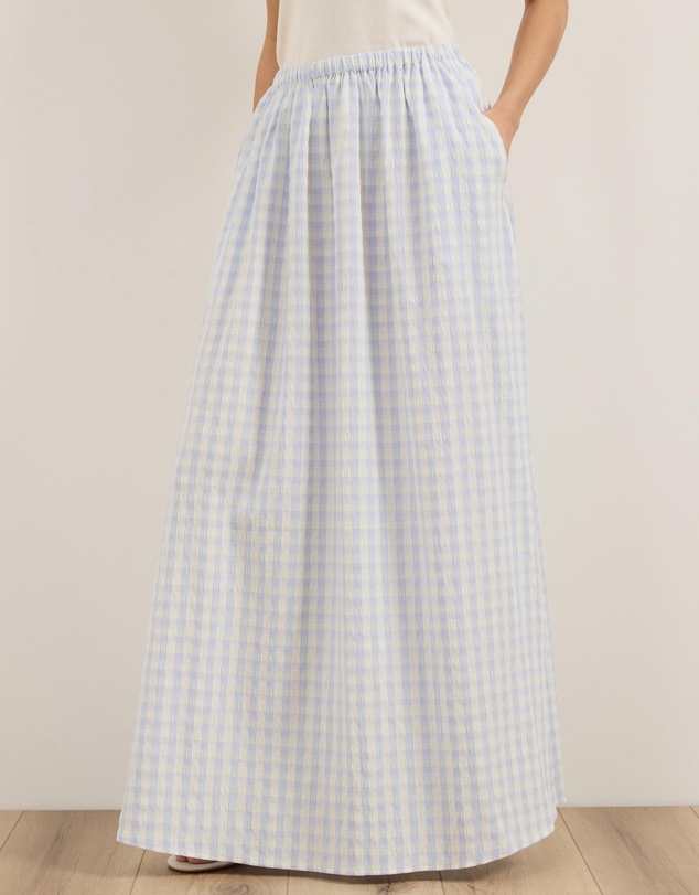 Atmos&Here - Stella Gingham Maxi Skirt