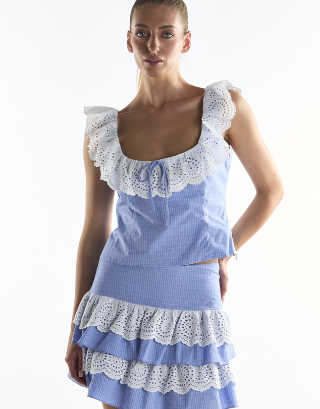 Glamorous - Embroidery Detail Top
