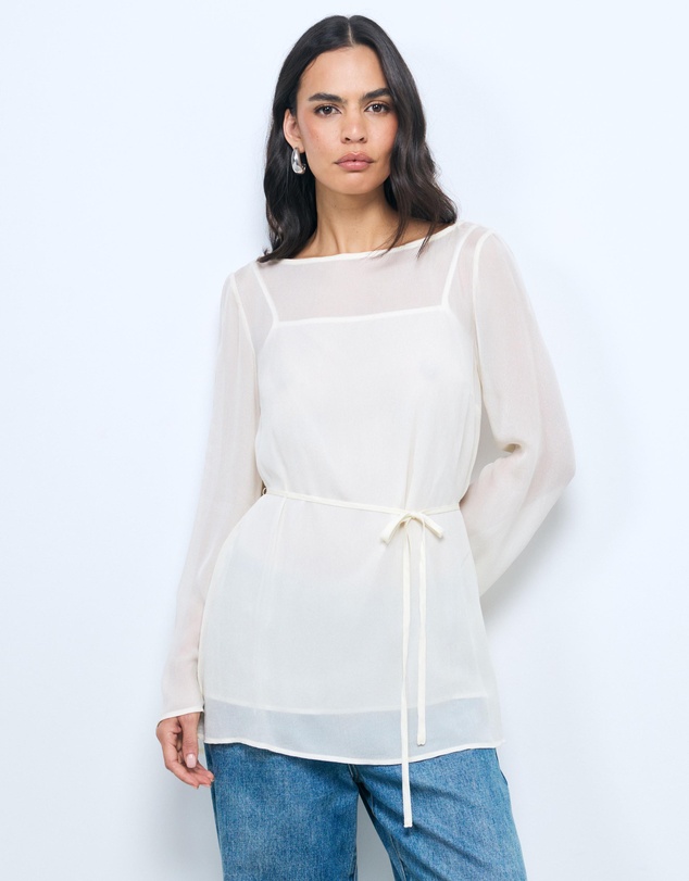 AERE - Donna Georgette Flowy Top