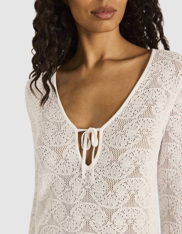 Tigerlily - White Odette Mini Kaftan #2