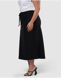 Something 4 Olivia - Olsen Linen Midi Skirt
