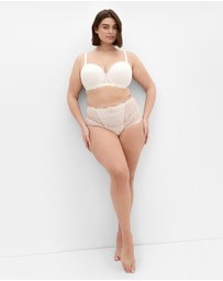 City Chic - Plus size Ophelia Shorty - ivory