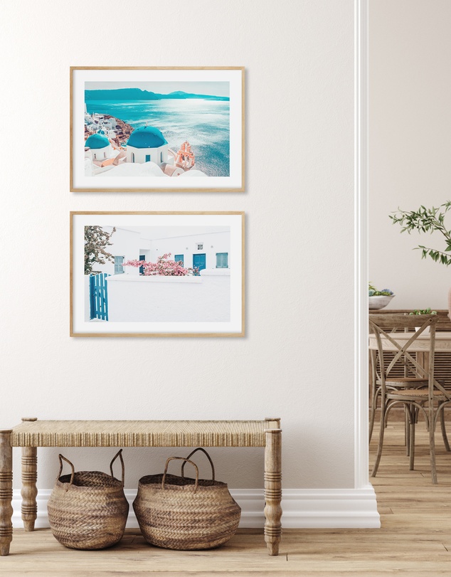 Olive et Oriel - Santorini In Spring Art Print