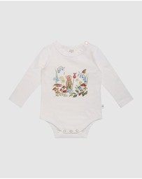 Fleur Harris - 'Bear's Adevnture' Cuddle Bodysuit in Cream