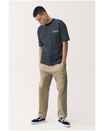 NEXT - Relaxed Fit Stripe Heavyweight 100% Cotton T-Shirt