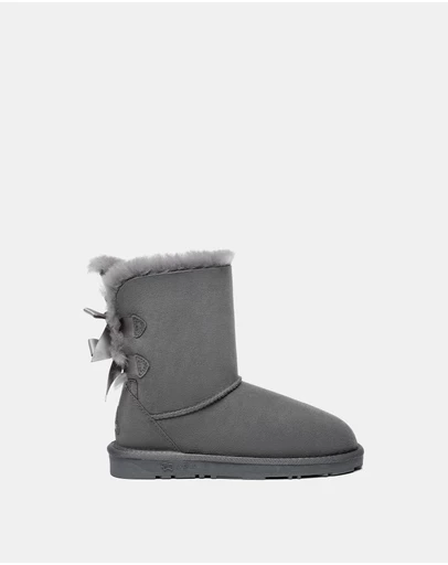 EVERAU - EverAU Ugg Short Back Bow Sheepskin Upper UGG Boots