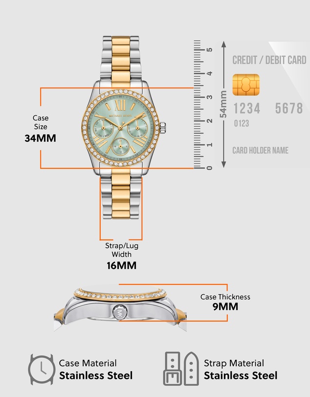 Michael Kors - Lexington Two Tone Multifunction Watch