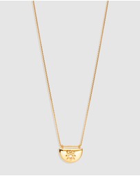 By Charlotte - Lotus Locket Necklace