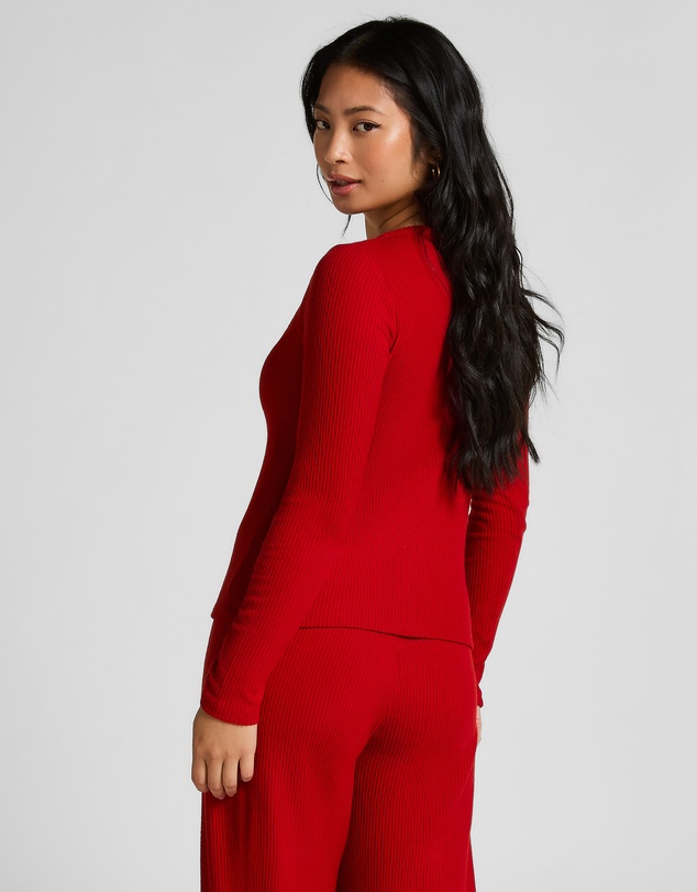 Hunkemoller - Long Sleeve Brushed Rib Jersey Cardigan