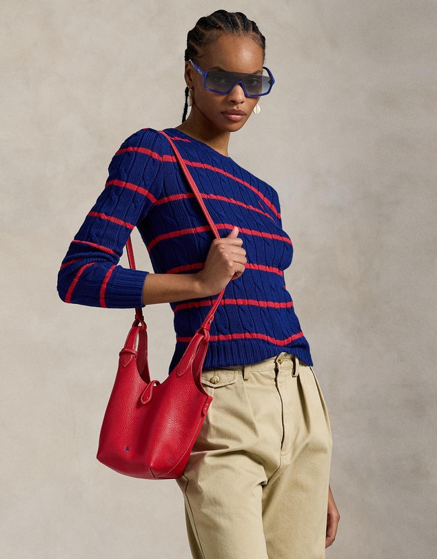 Polo Ralph Lauren - Striped Cable-Knit Cotton Sweater