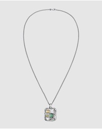Haze & Glory - ICONIC EXCLUSIVE - Necklace Men Trio Square 925 Sterling Silver