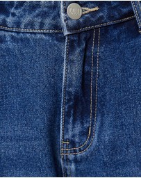 Calli - Pleat Wide Jeans