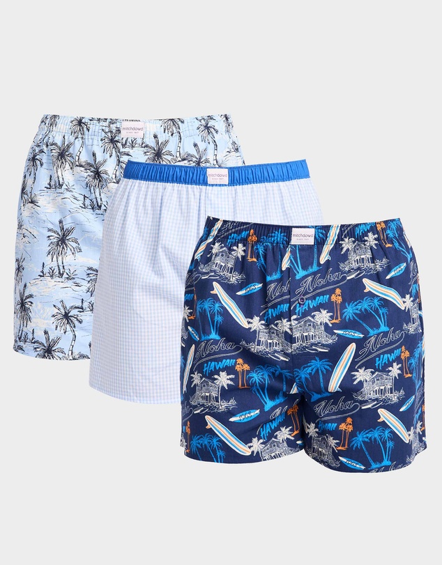 Mitch Dowd - Mitchdowd Surf 1968 Cotton Boxer Shorts 3 Pack