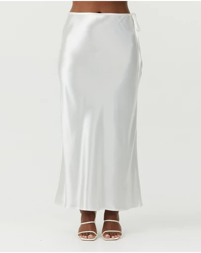Third Form - Satin Bias Tie Side Skirt