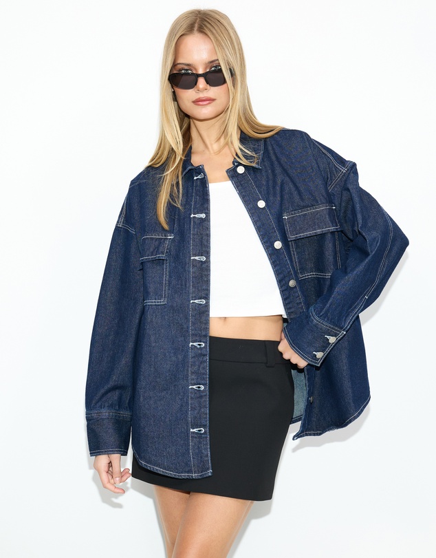 Dazie - Copenhagen Denim Shacket