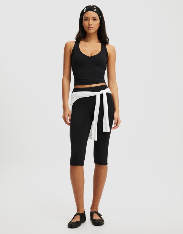 Cotton On Body Active - Ultra Soft Plunge Front Racer Tank