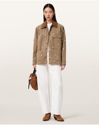 AllSaints - Bex Embellished Denim Jacket