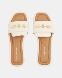 Tommy Hilfiger - Leather Horsebit Mules - Women's