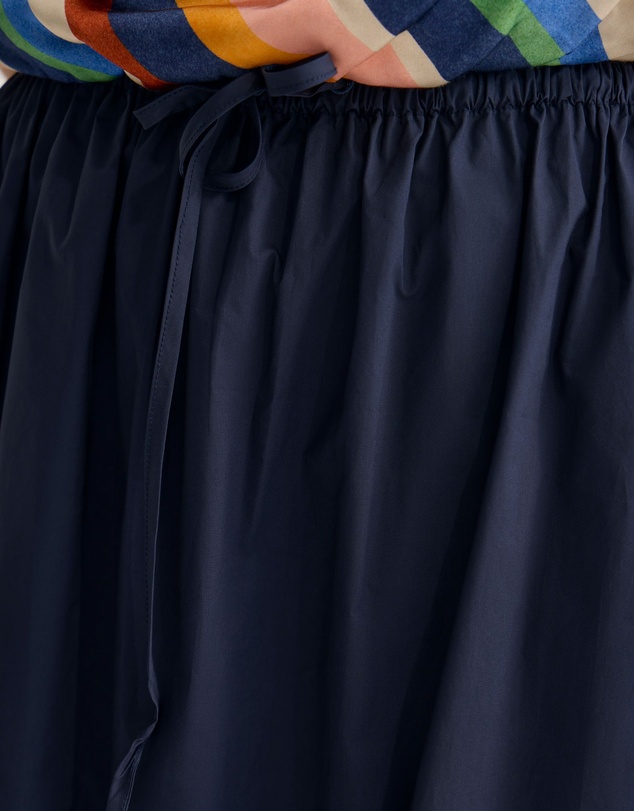 Oxford - Olive Cotton Maxi Skirt