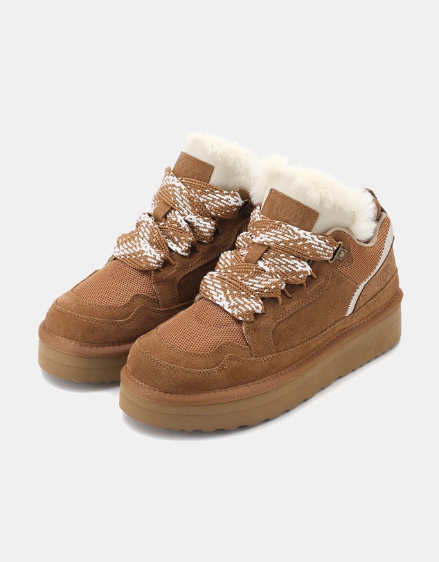 AusWooli Ugg Boots - Hamilton Sheepskin Wool Urban Chic Lace Sneakers