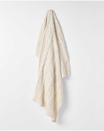 Aura Home - Cable Knit Throw
