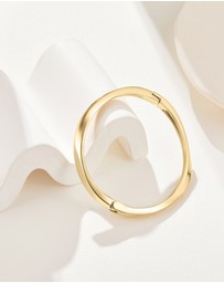 Mestige - Sienna Asymmetrical Bangle - 18K Gold Plated